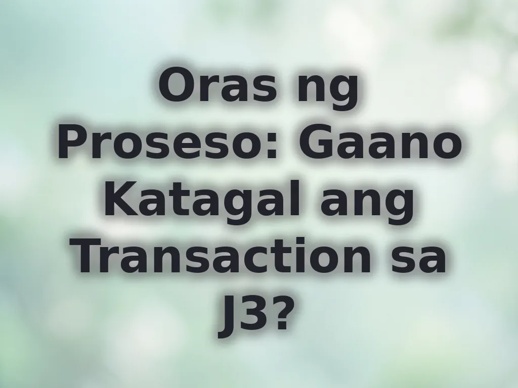 Transaction time guide